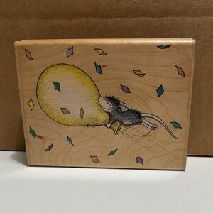 House Mouse “balloon ride” stamp by Stampabilities.